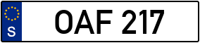 Trailer License Plate